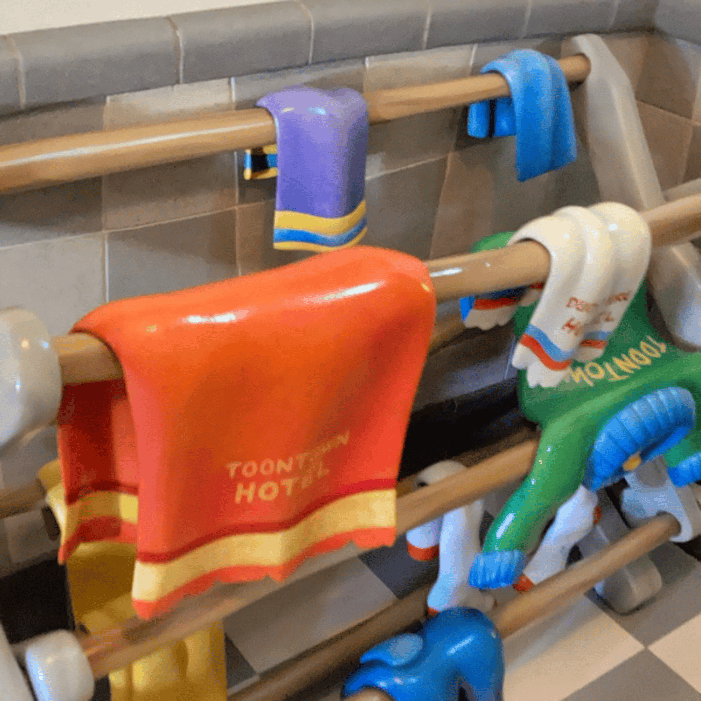 一緒に洗濯物を畳もう！