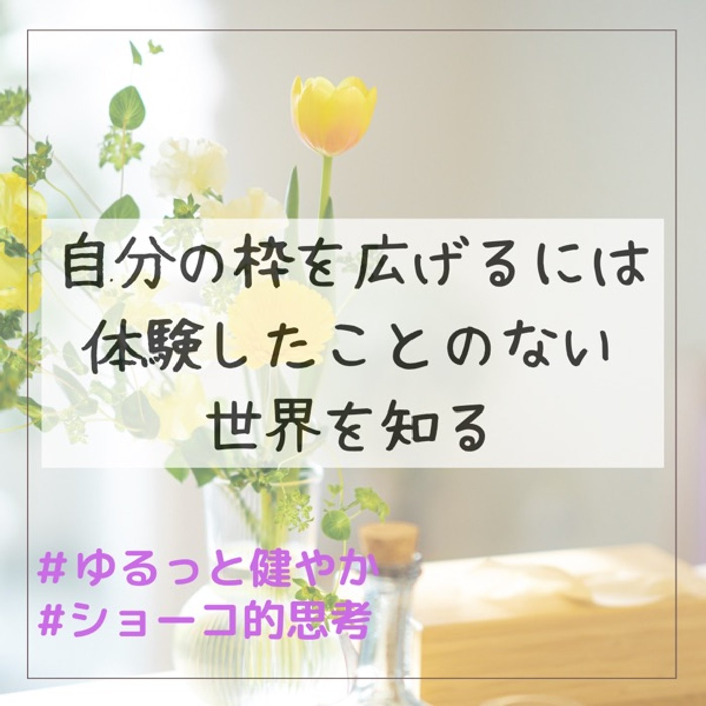 自分の枠を広げるには体験したことのない世界を知る episode artwork