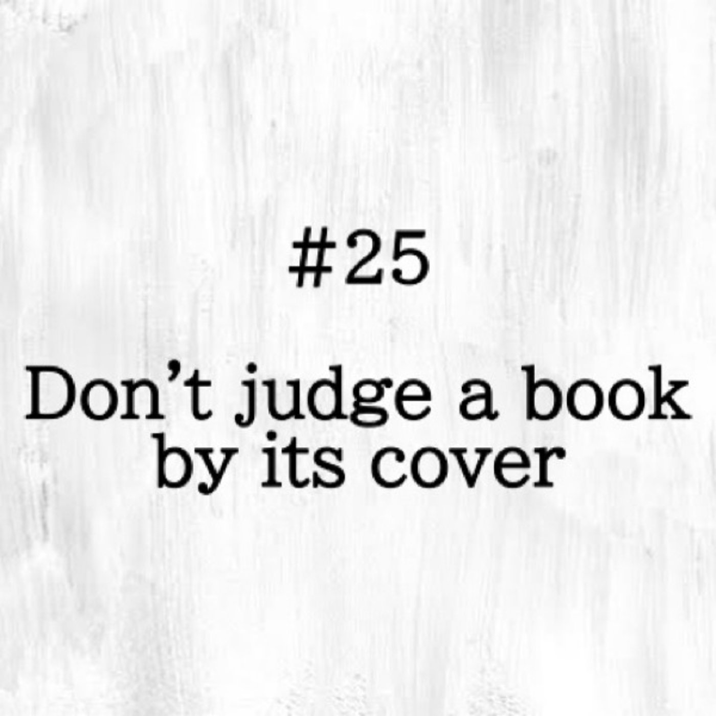 #25 「Don't judge a book by its cover」🍵 episode artwork