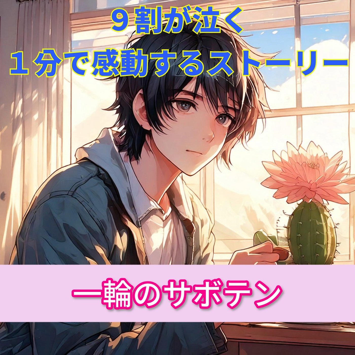 【９割が泣く１分で感動する話…大好きな君がいない部屋で咲く一輪の花が泣ける…】 episode artwork