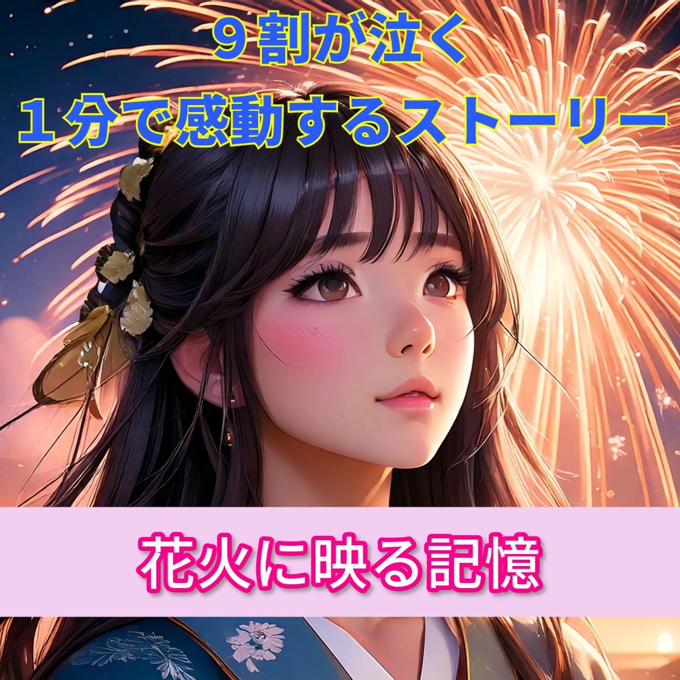 【９割が泣く１分で感動する話…花火に映る記憶…】 episode artwork
