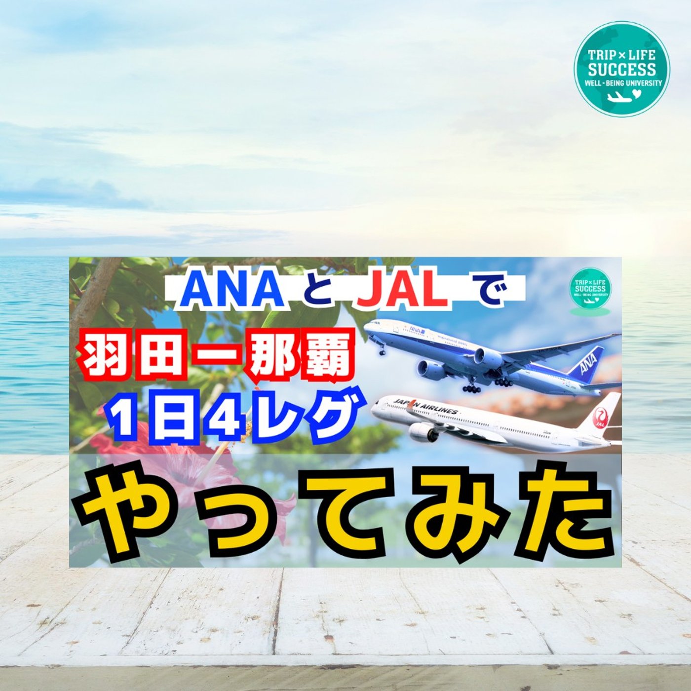 【羽田ー那覇1日4レグ】ANAとJAL 両方使ってハイブリッド修行してみたら…