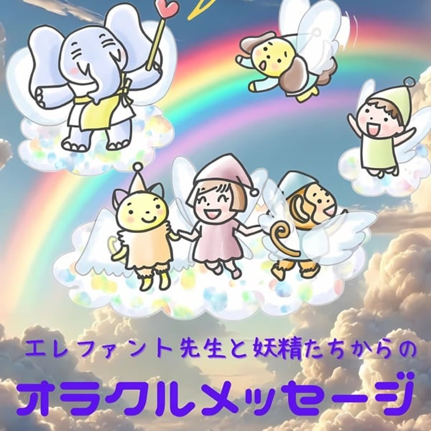 今日のエレファント先生と妖精からオラクルメッセージ