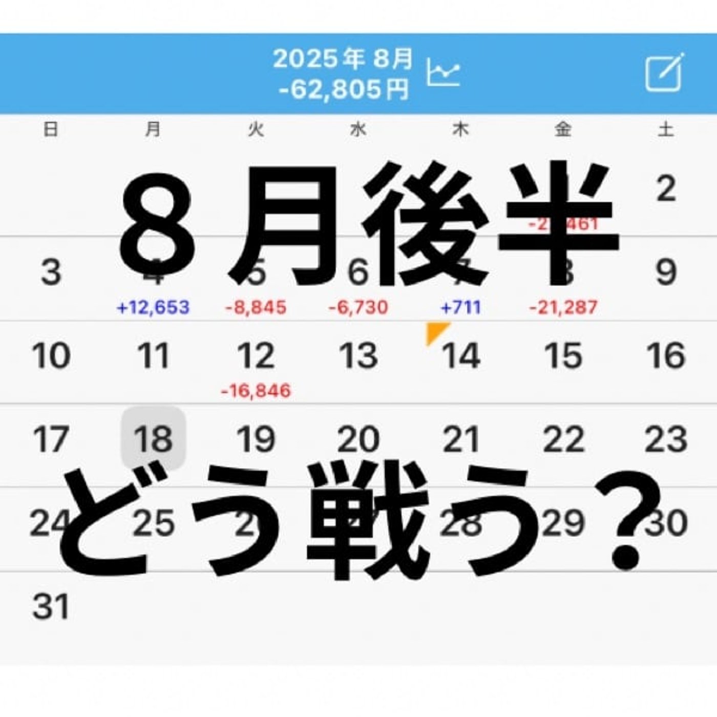 8月後半、どう戦う?(8月第1週稼働録) 8月後半、どう戦う?(8月第1週稼働録)