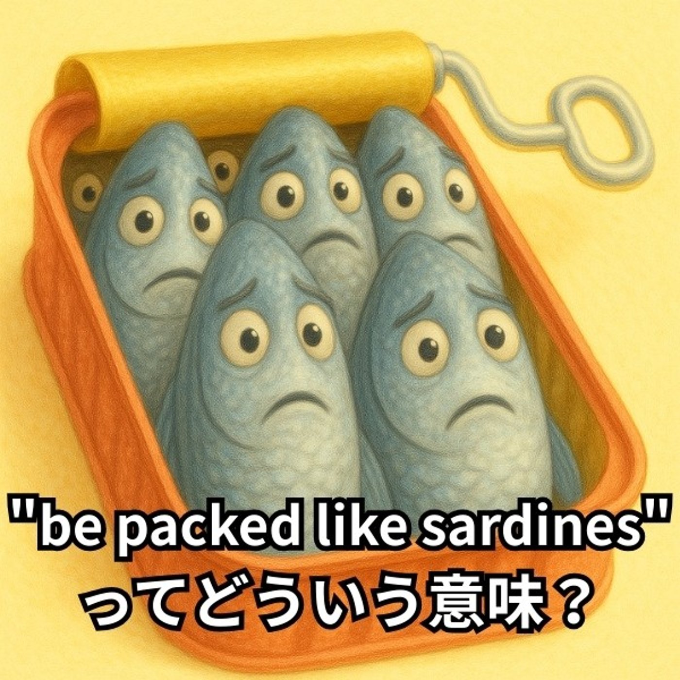 「すし詰め状態」って英語でどう表現する？【イディオム解説】