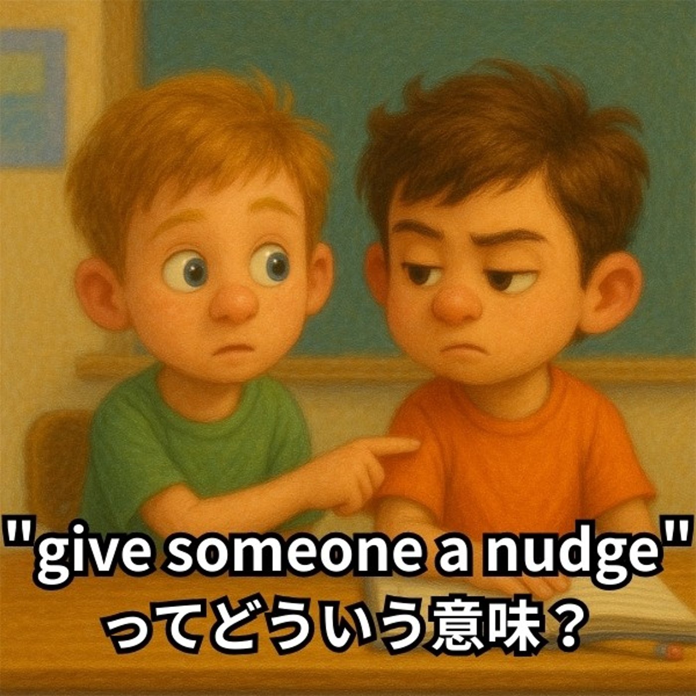 「軽く後押しする」って英語でどう表現する？【イディオム解説】