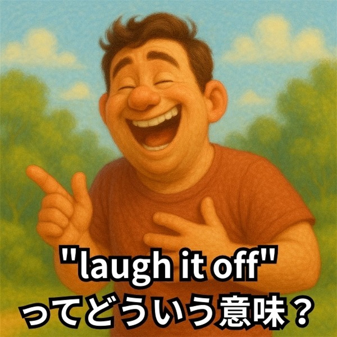 「笑いとばす」って英語でどう表現する？【イディオム解説】