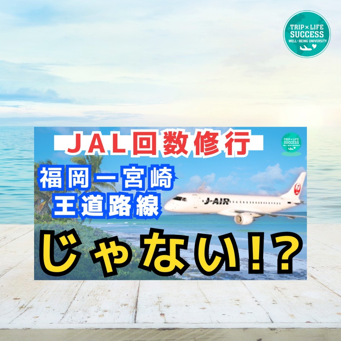 【JALライフステータスプログラム】回数修行の王道！福岡ー宮崎路線レビュー