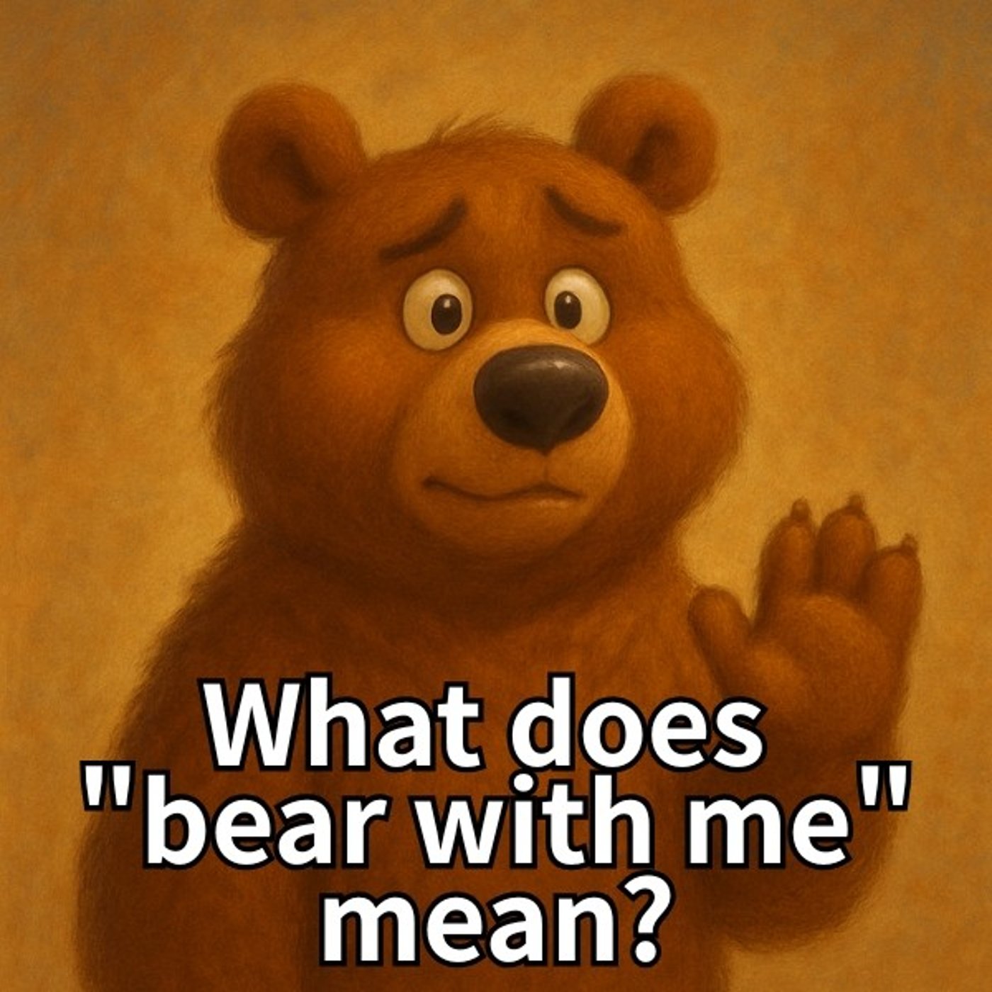 Bear with Me – Be Patient Idiom