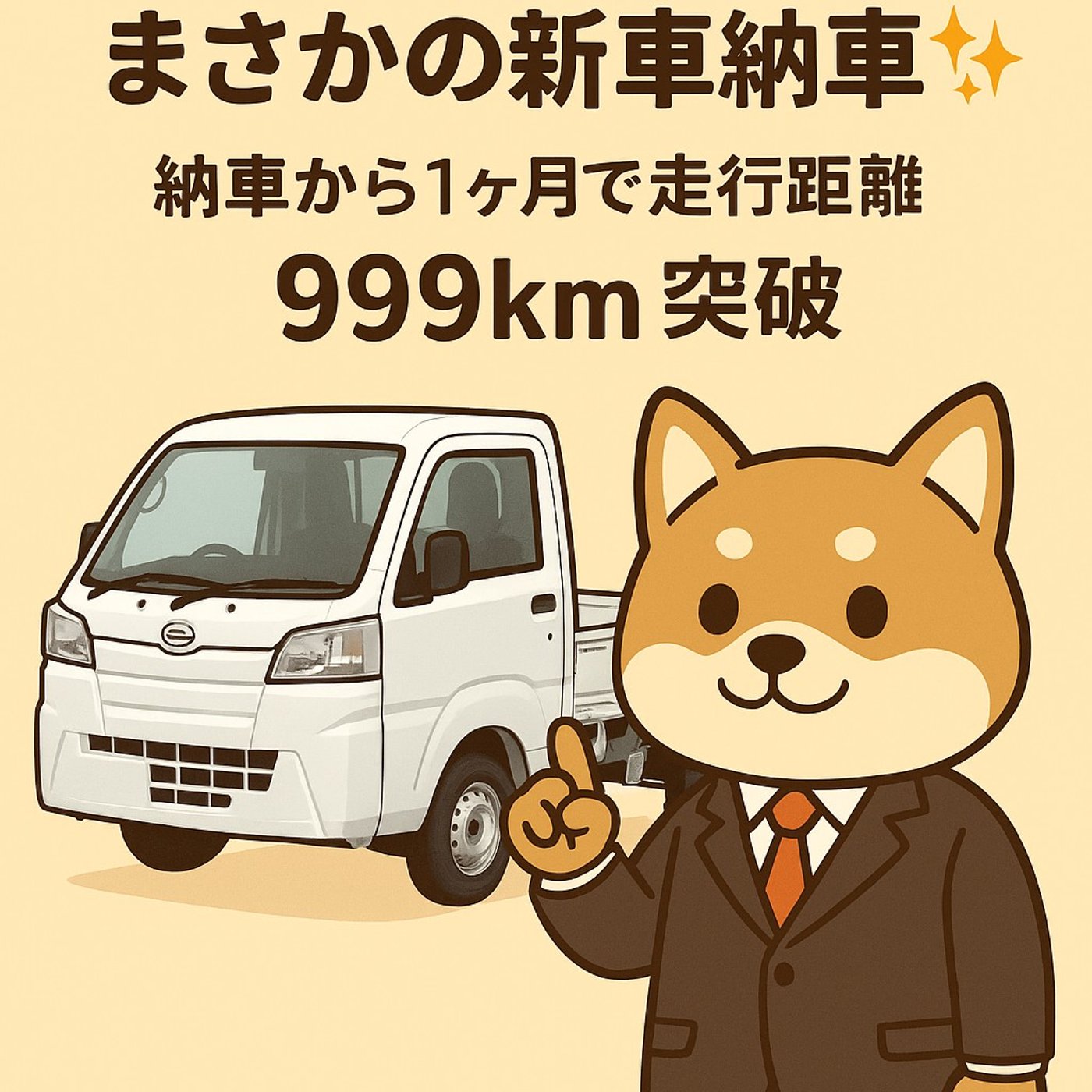 会社の軽トラ納車1ヶ月で999km episode artwork