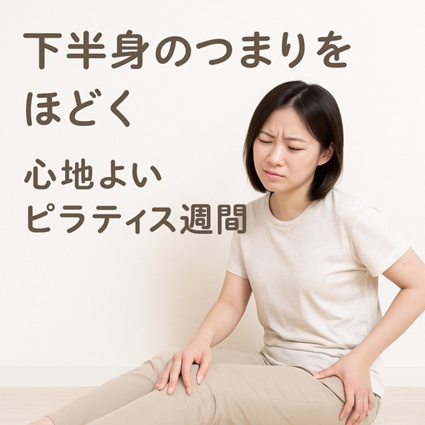 下半身のつまりをほどく✨心地よいピラティス〜お尻と裏ももを目覚めさせて腰を安定〜