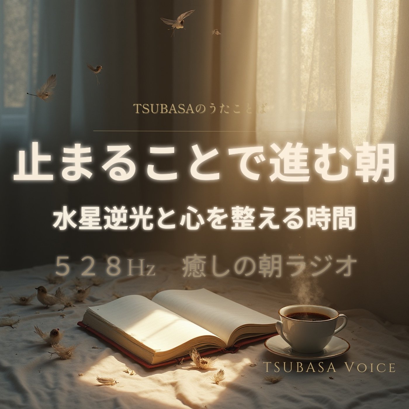 止まることで進む朝🌸 — 水星逆行と心を整える時間【528Hz 癒しの声だより】 episode artwork