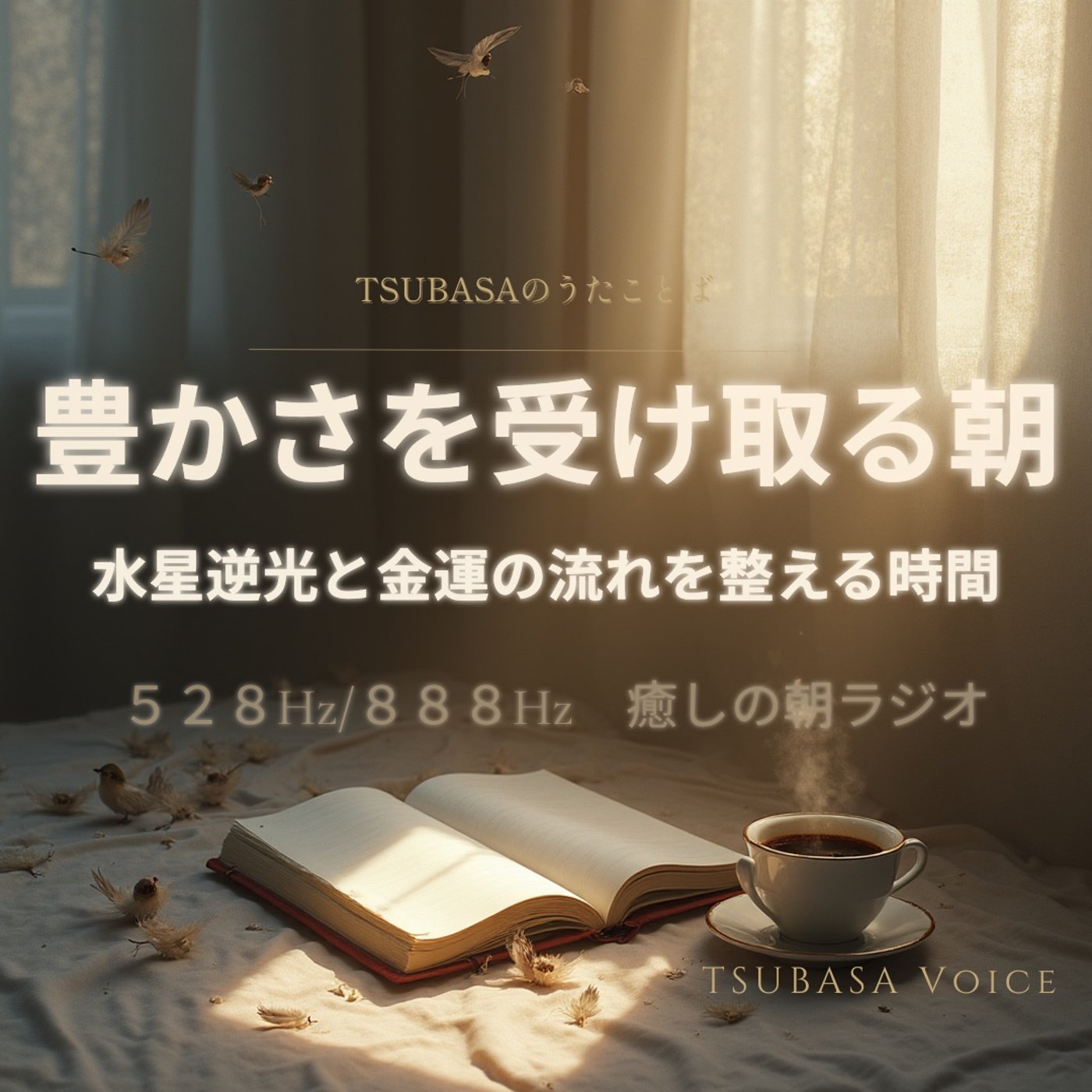 豊かさを受け取る朝💎 水星逆行と金運の流れを整える時間【528Hz×888Hz】 episode artwork