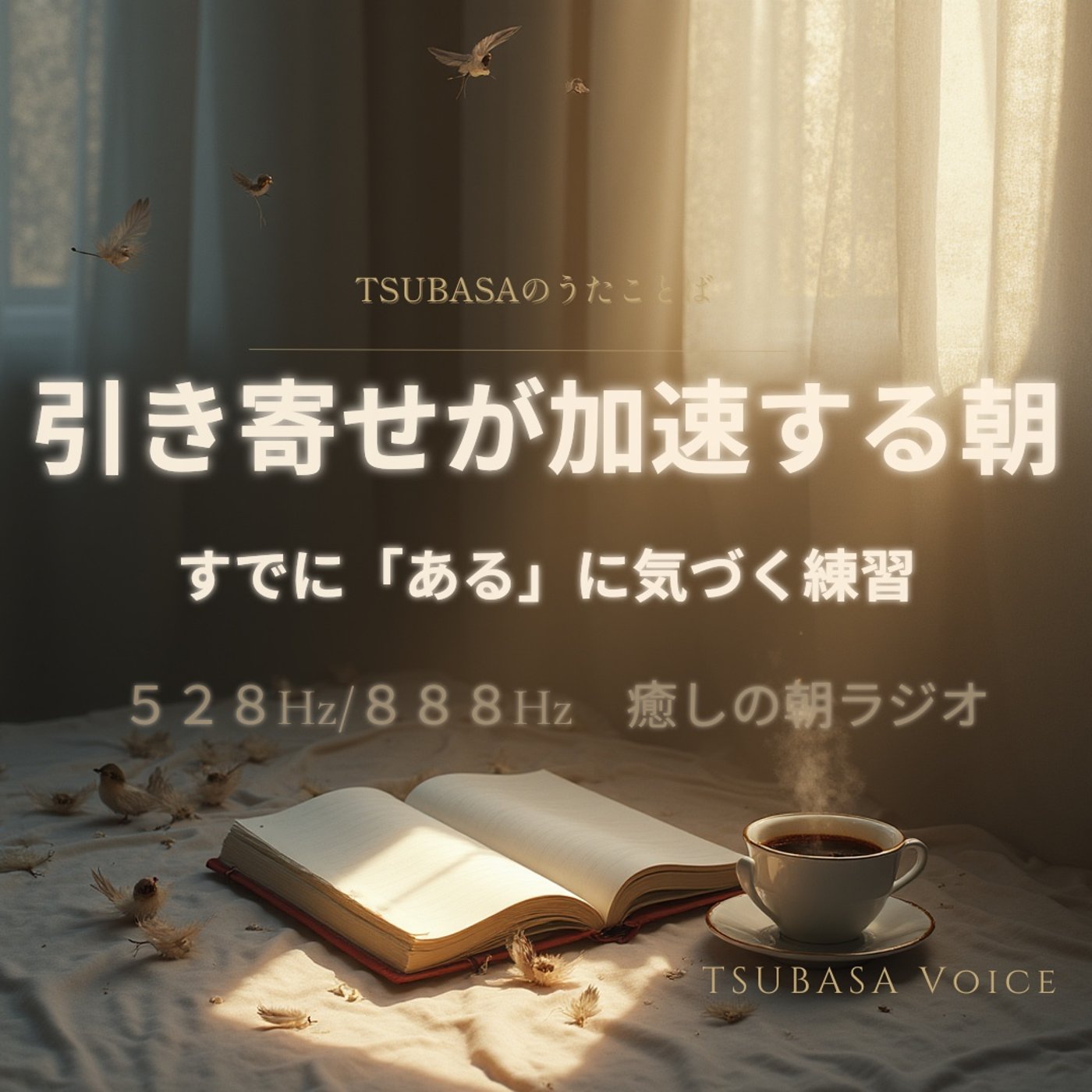 引き寄せが加速する朝｜すでに『ある』に気づく練習【528Hz×888Hz】 episode artwork