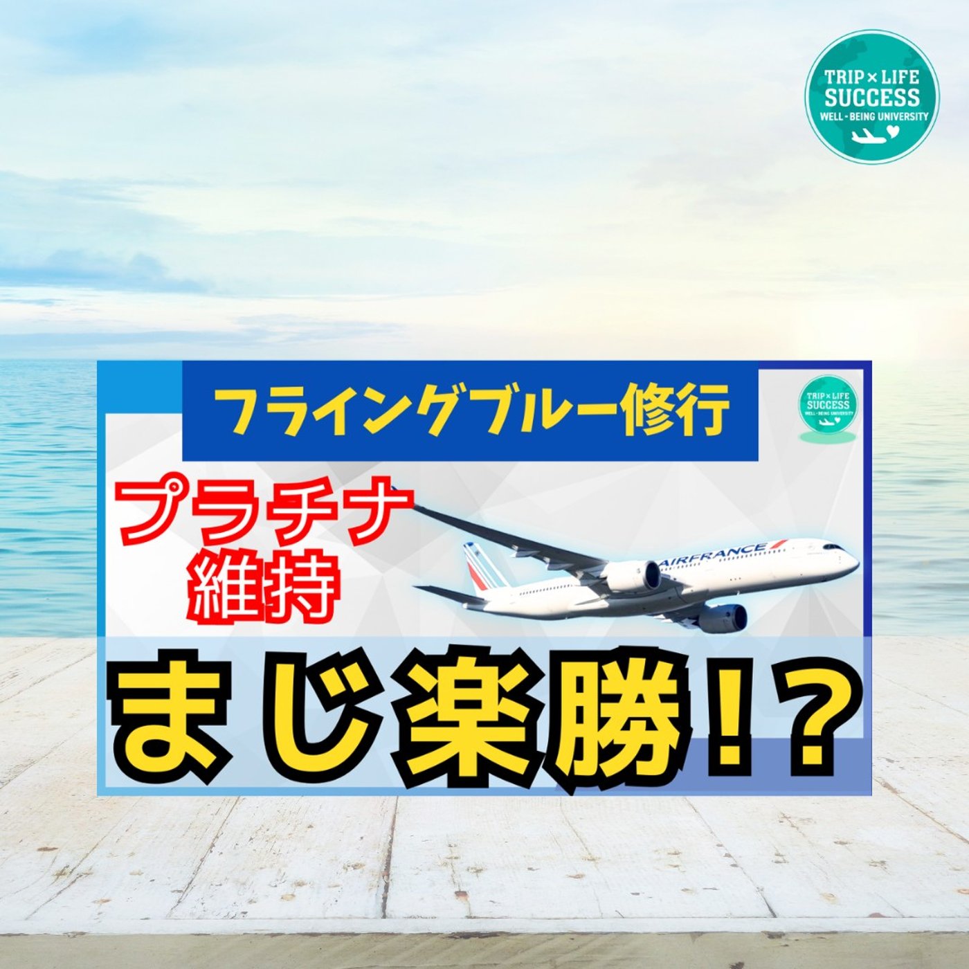 【スカイチーム修行】フライングブルー プラチナステータス 維持は簡単!?