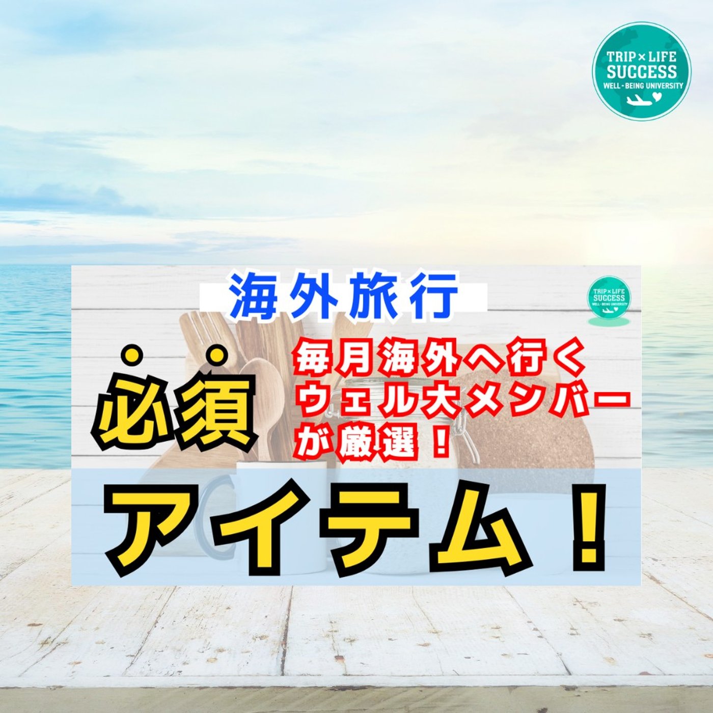 【厳選 コレだけ！】海外旅行 に持っていく 必須アイテム ウェル大が精選！