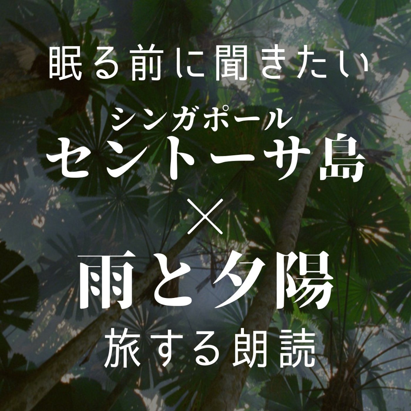 【睡眠導入×朗読】眠る前に聞きたい「旅する朗読」セントーサ島×雨と夕陽｜男性声優