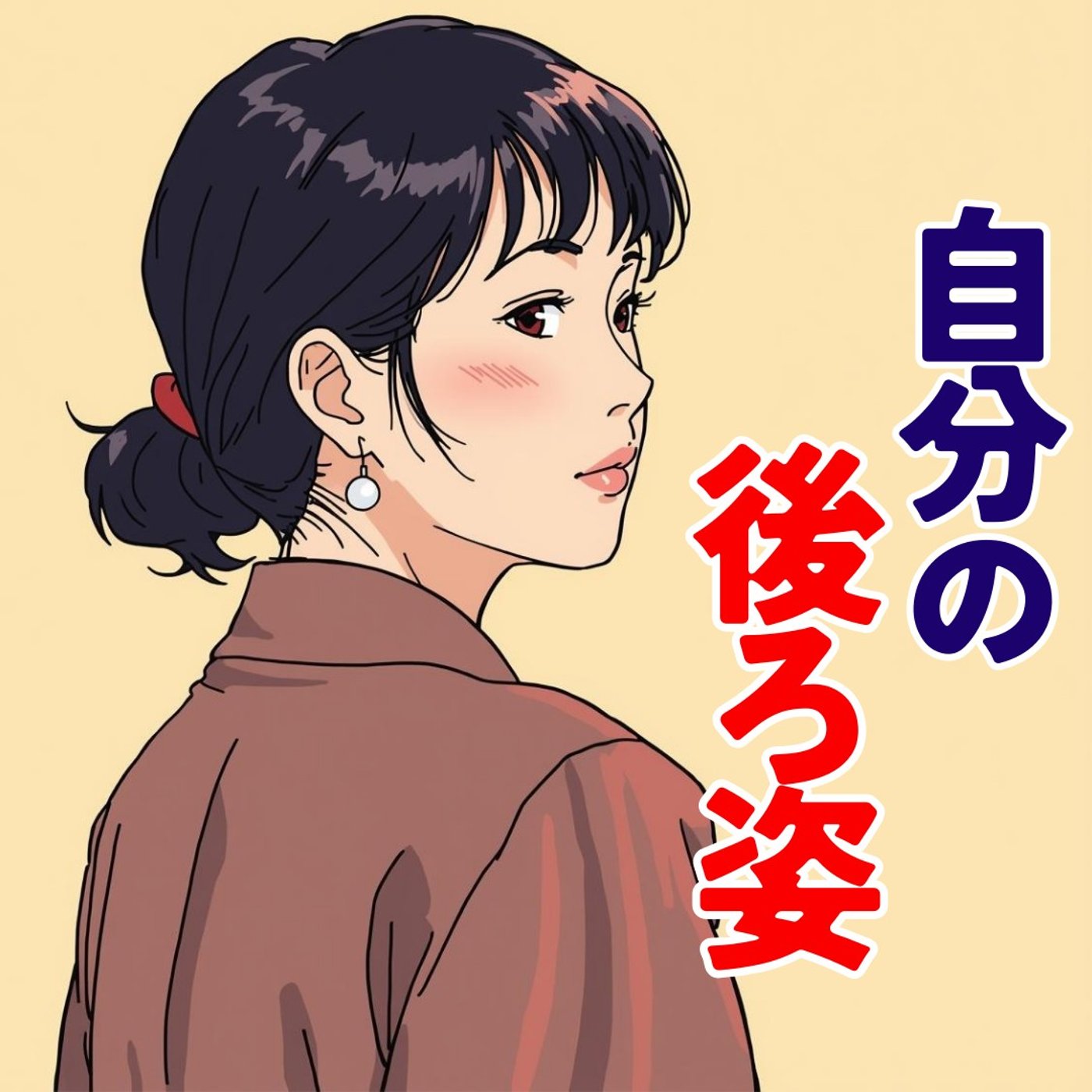 自分の後ろ姿を、あなたも私も見ることが出来ないね #442