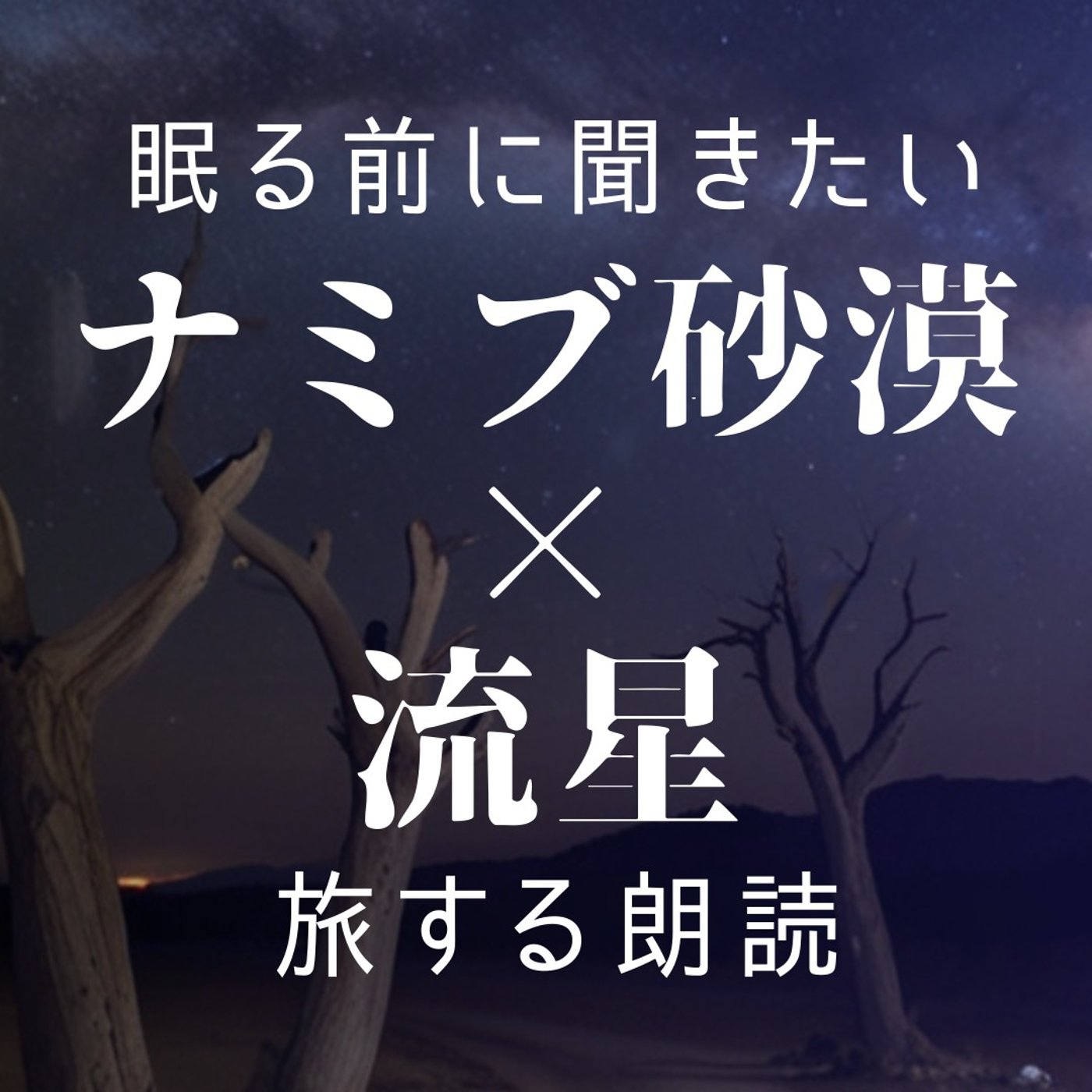 【睡眠導入×朗読】眠る前に聞きたい「旅する朗読」ナミブ砂漠×流星｜寝落ち