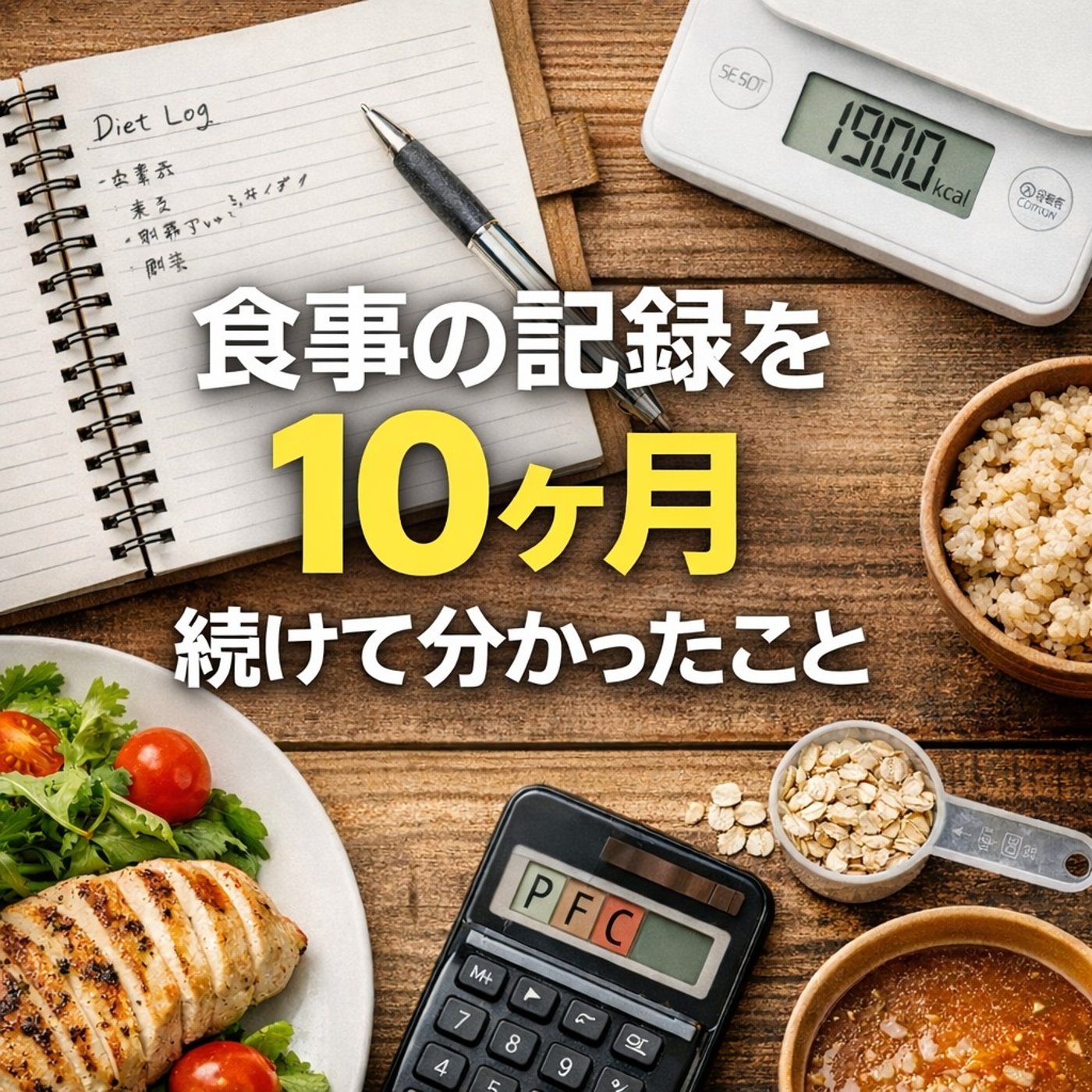 食事の記録を10ヶ月続けて分かったこと