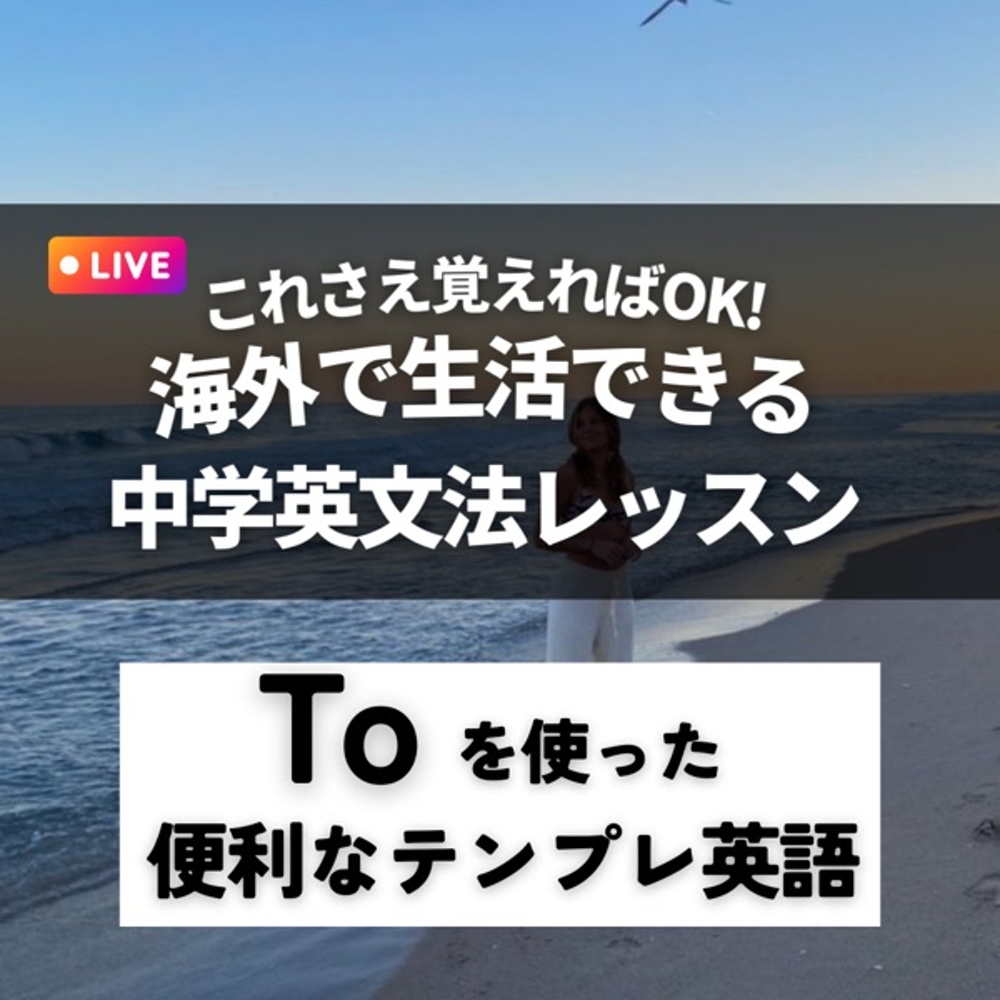 【第3回】これさえ覚えれば海外で生活できる中学英文法［toのテンプレ3つ］ episode artwork