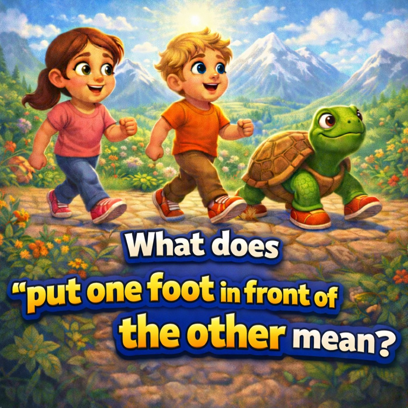 Put One Foot in Front of the Other