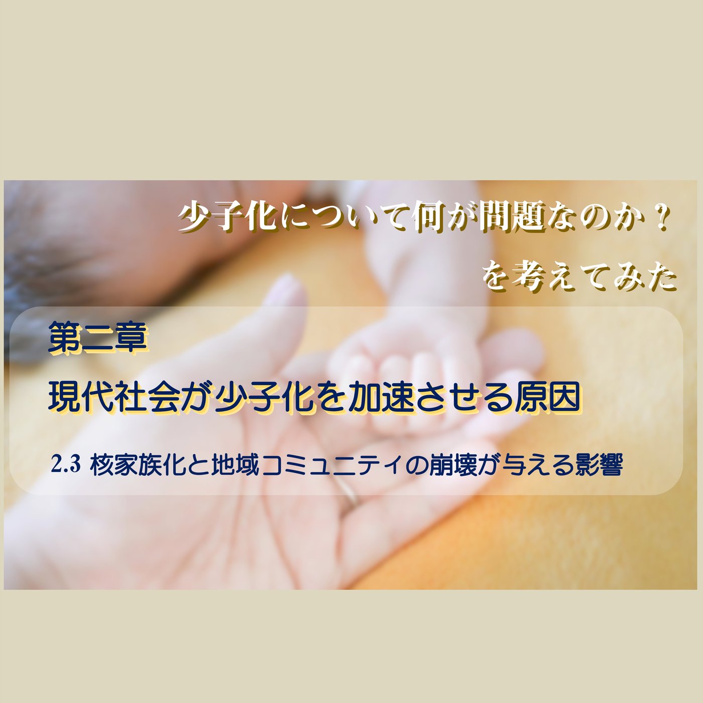 第2章 現代社会 2.3核家族化と地域コミュニティの崩壊が与える影響 episode artwork