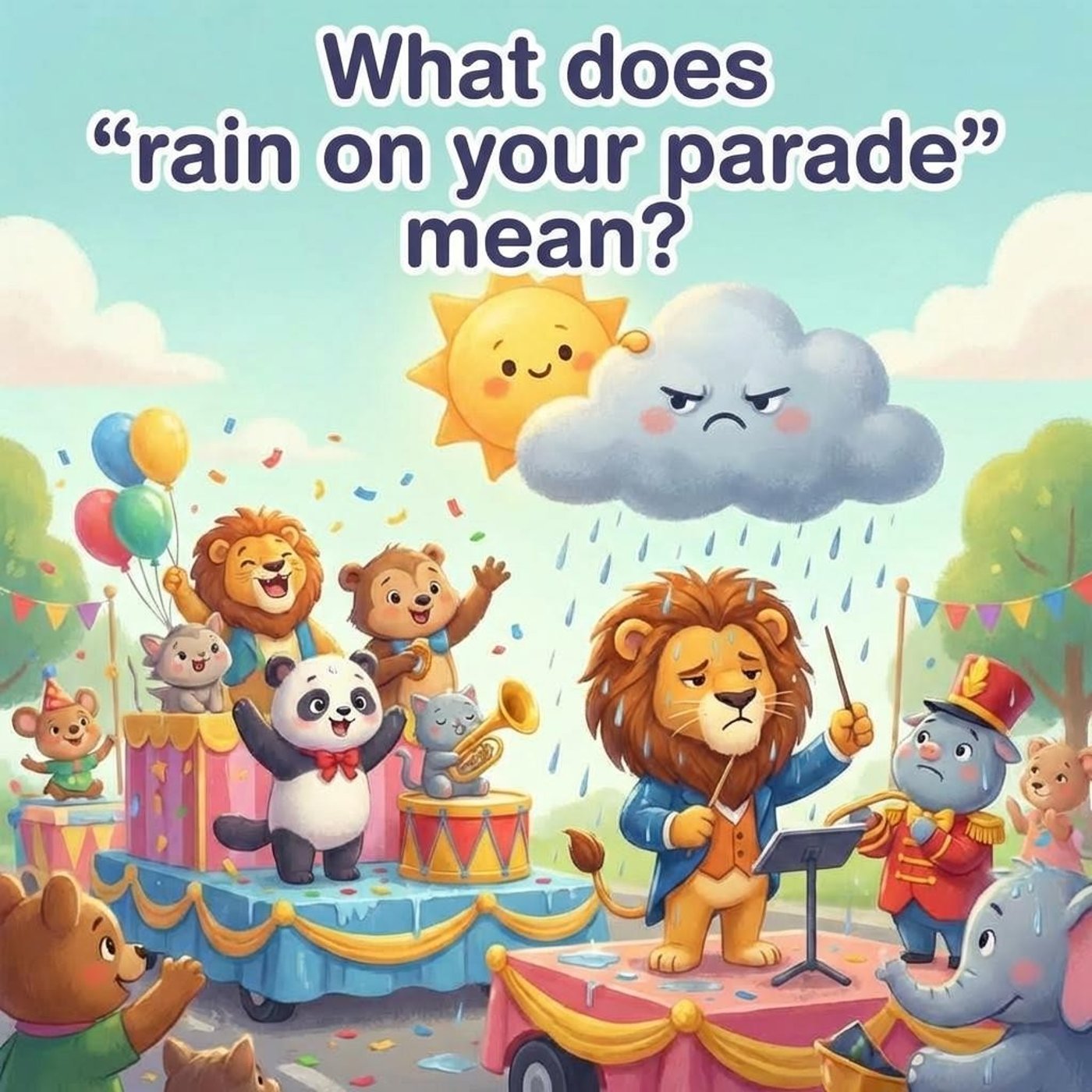 Rain on your parade - Spoil happiness