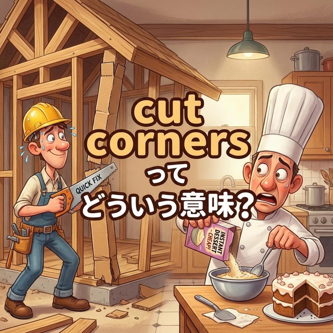 「手抜きをする」って英語でどう表現する？【イディオム解説】