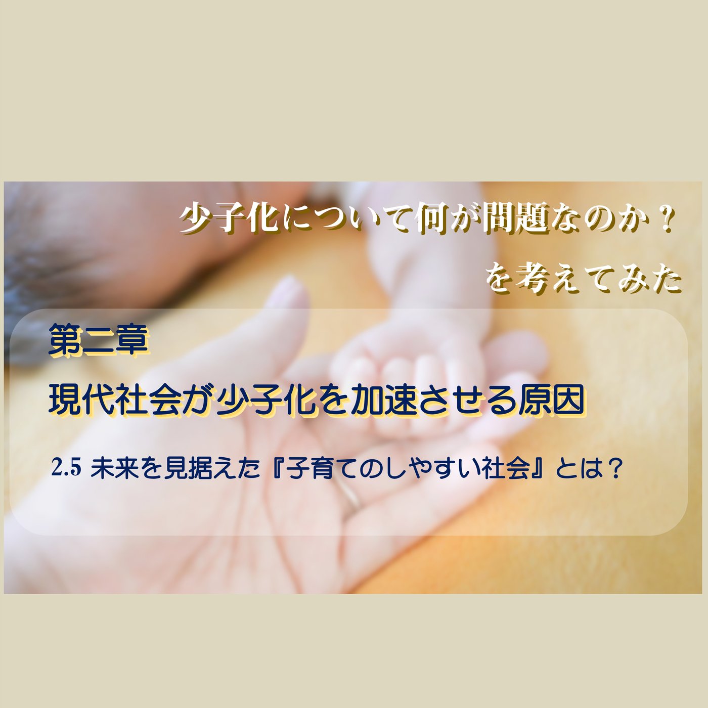 2.5未来を見据えた『子育てのしやすい社会』とは？ episode artwork
