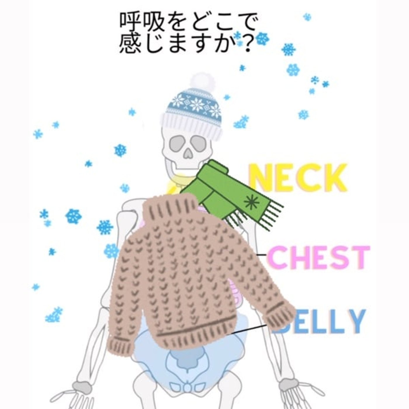 呼吸をどこで、感じていますか？