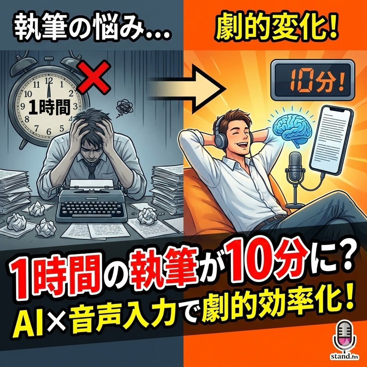 1時間の執筆が10分に？AI×音声入力で文章作成が劇的に変わる話。 episode artwork