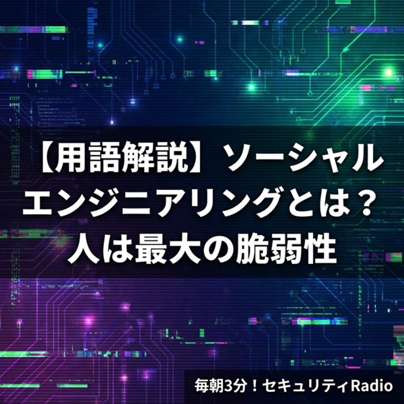 【用語解説】ソーシャルエンジニアリングとは？人は最大の脆弱性 episode artwork
