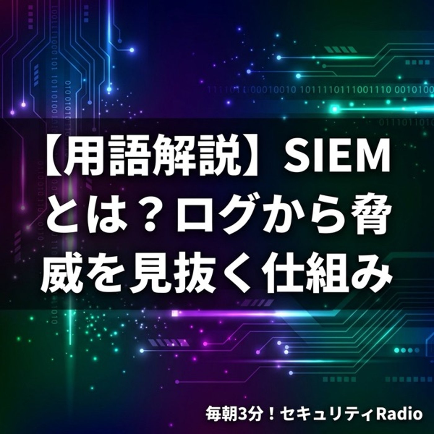 【用語解説】SIEMとは？ログから脅威を見抜く仕組み episode artwork