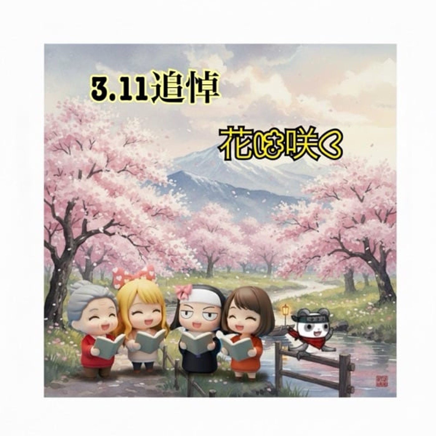 3.11追悼【花は咲く】チームピコ&ゆうタイム