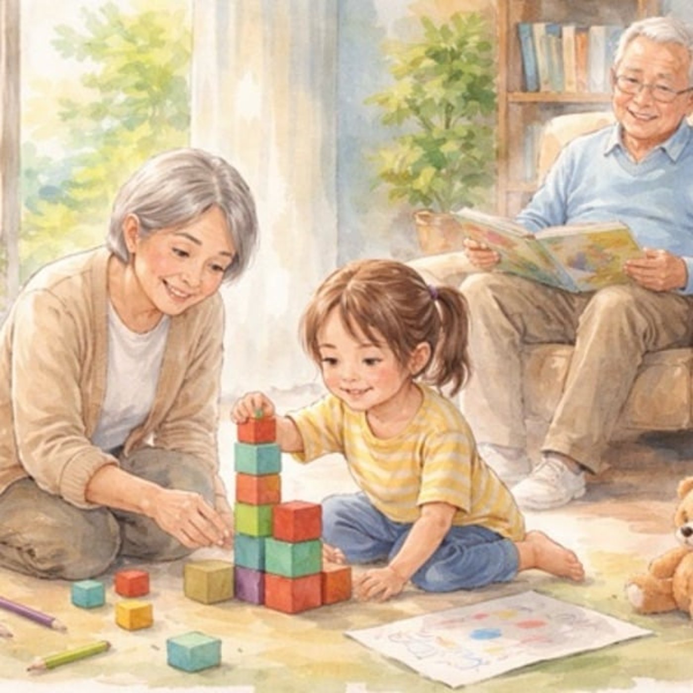 孫の世話は、高齢者の脳の健康につながる―祖父母の育児参加と認知機能を調べた心理学