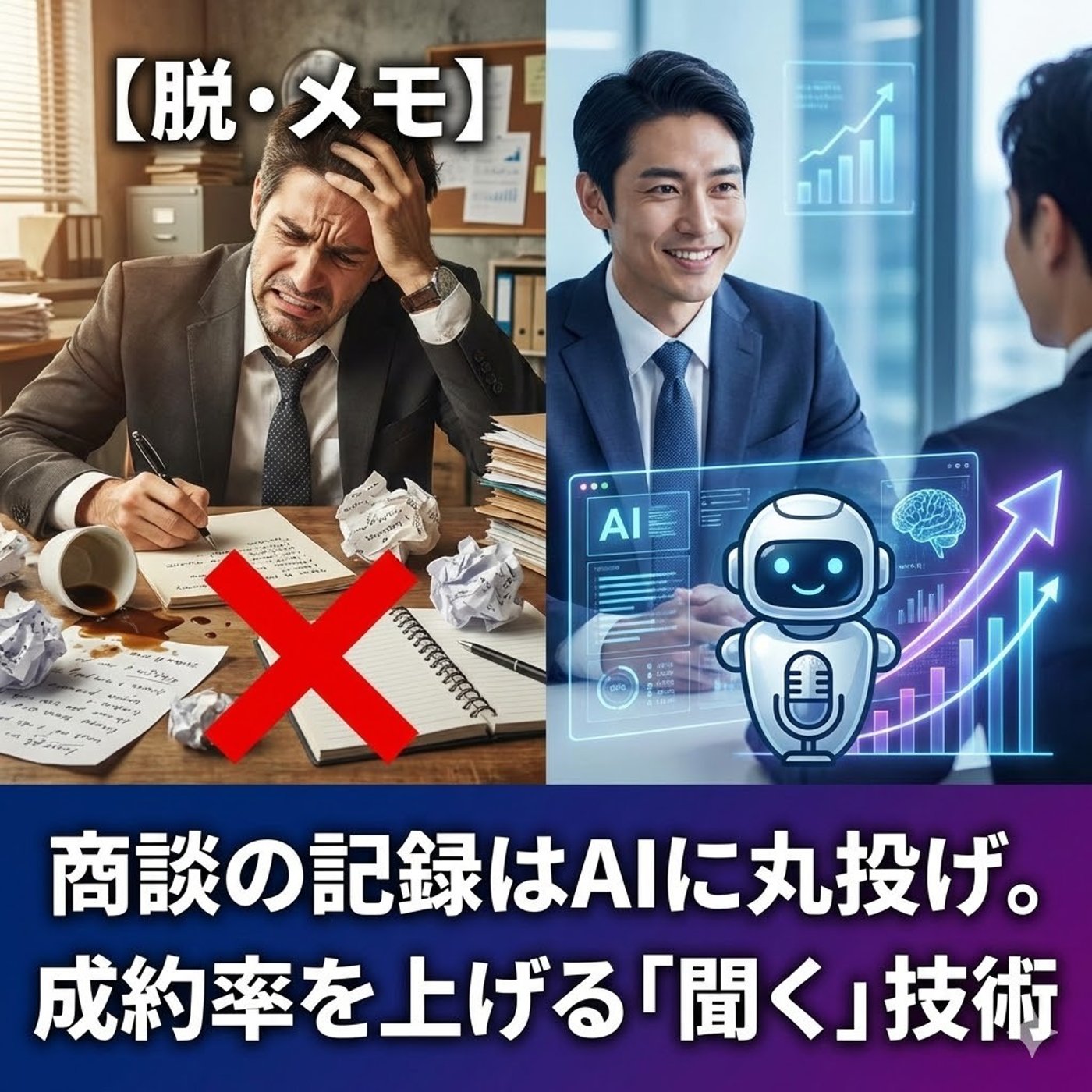 【脱・メモ】商談の記録はAIに丸投げ。成約率を上げる「聞く」技術 episode artwork