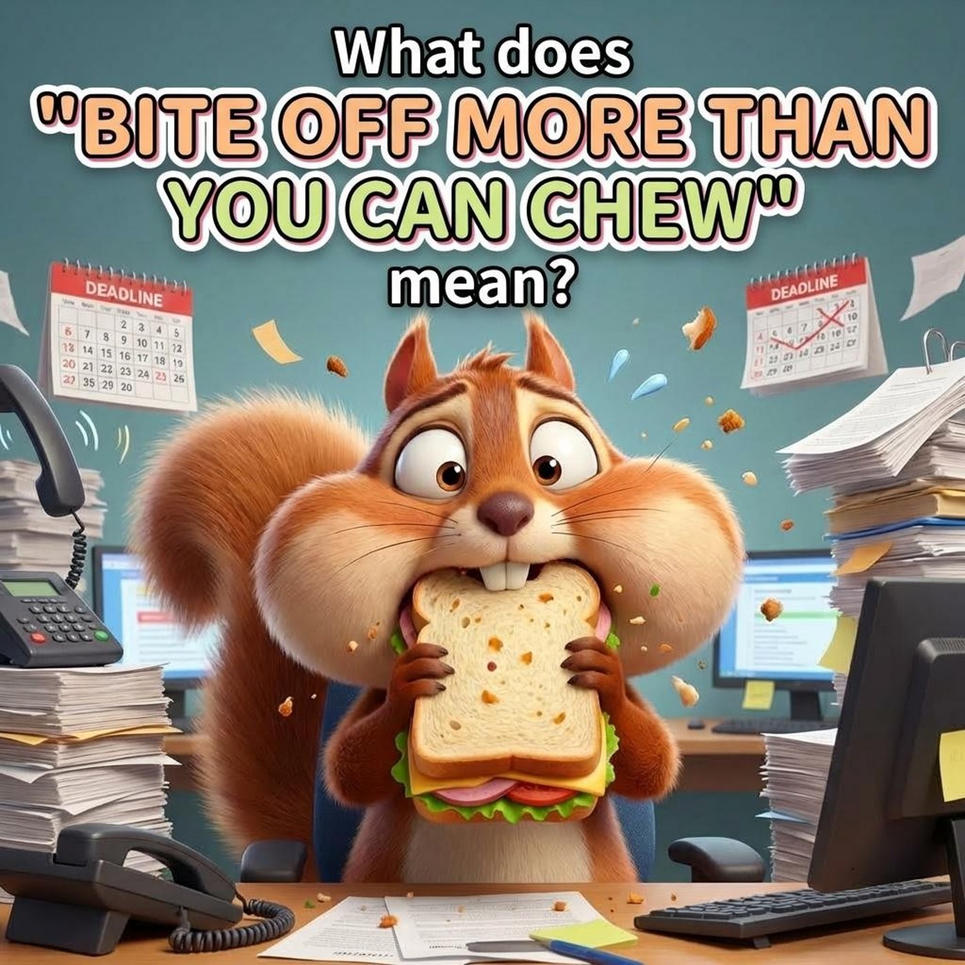 Bite off more than you can chew – Excess