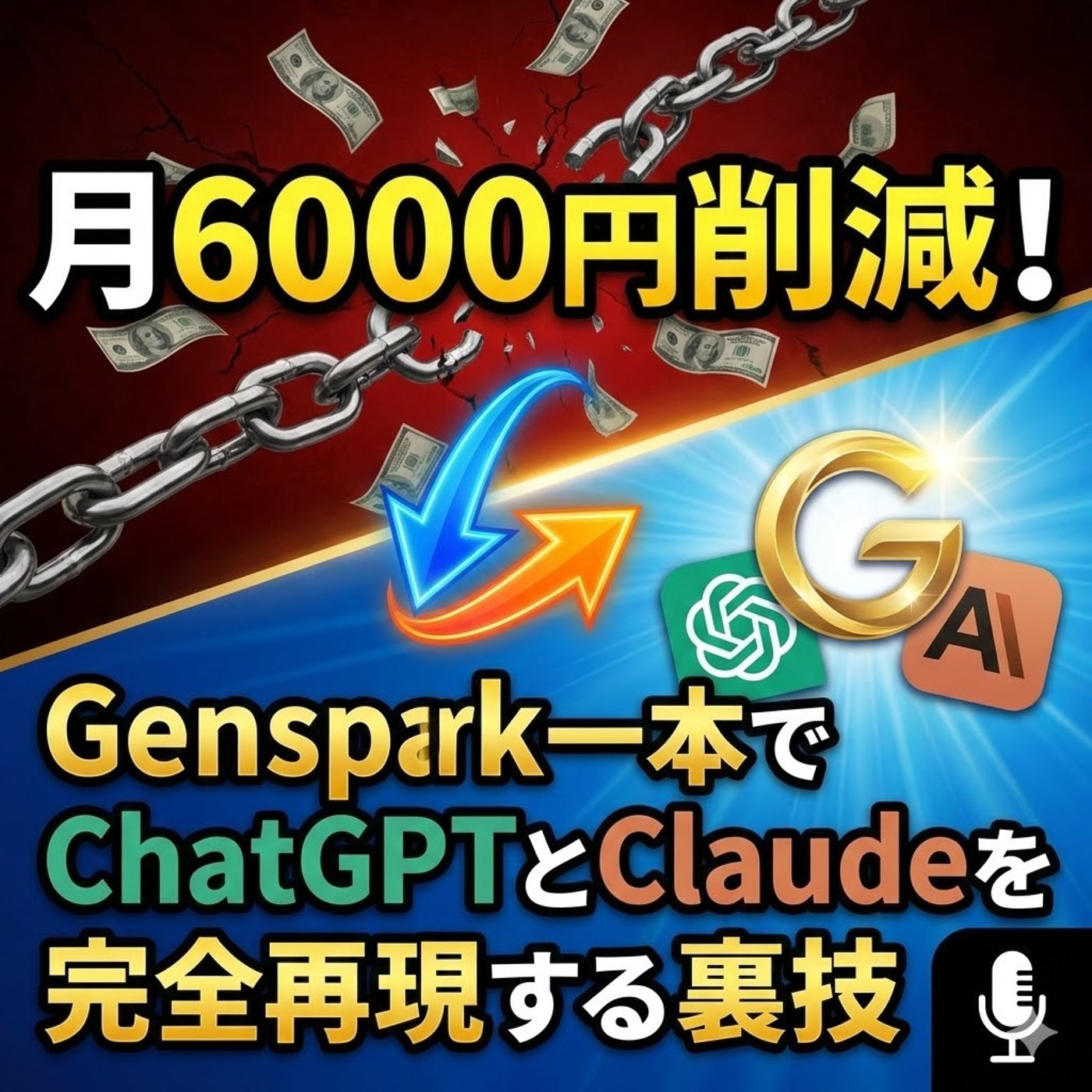 6000円削減！Genspark一本でChatGPTとClaudeを再現する裏技 episode artwork