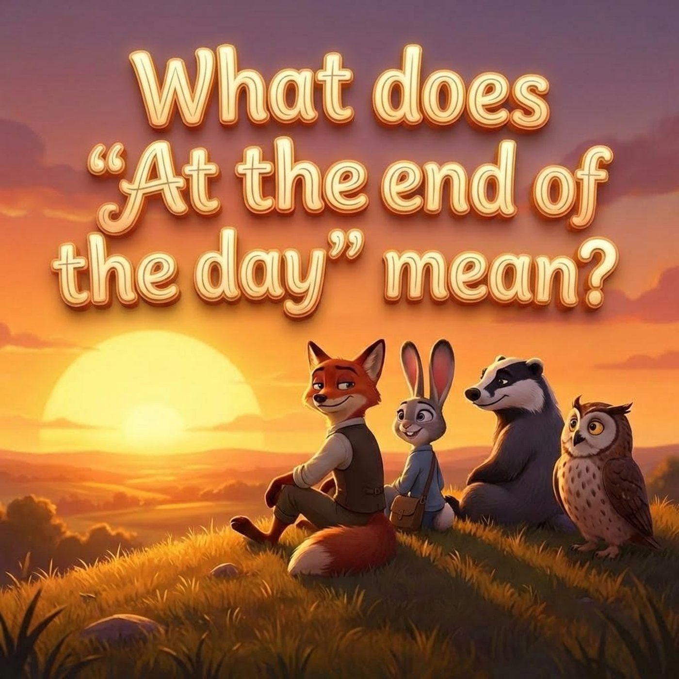 At the End of the Day – Ultimately