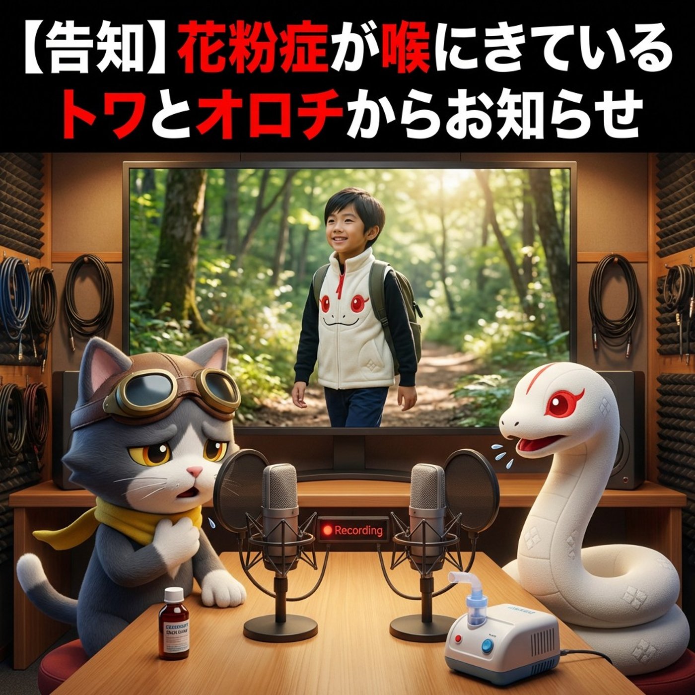 【告知】花粉症が喉にきているトワとオロチからお知らせ episode artwork