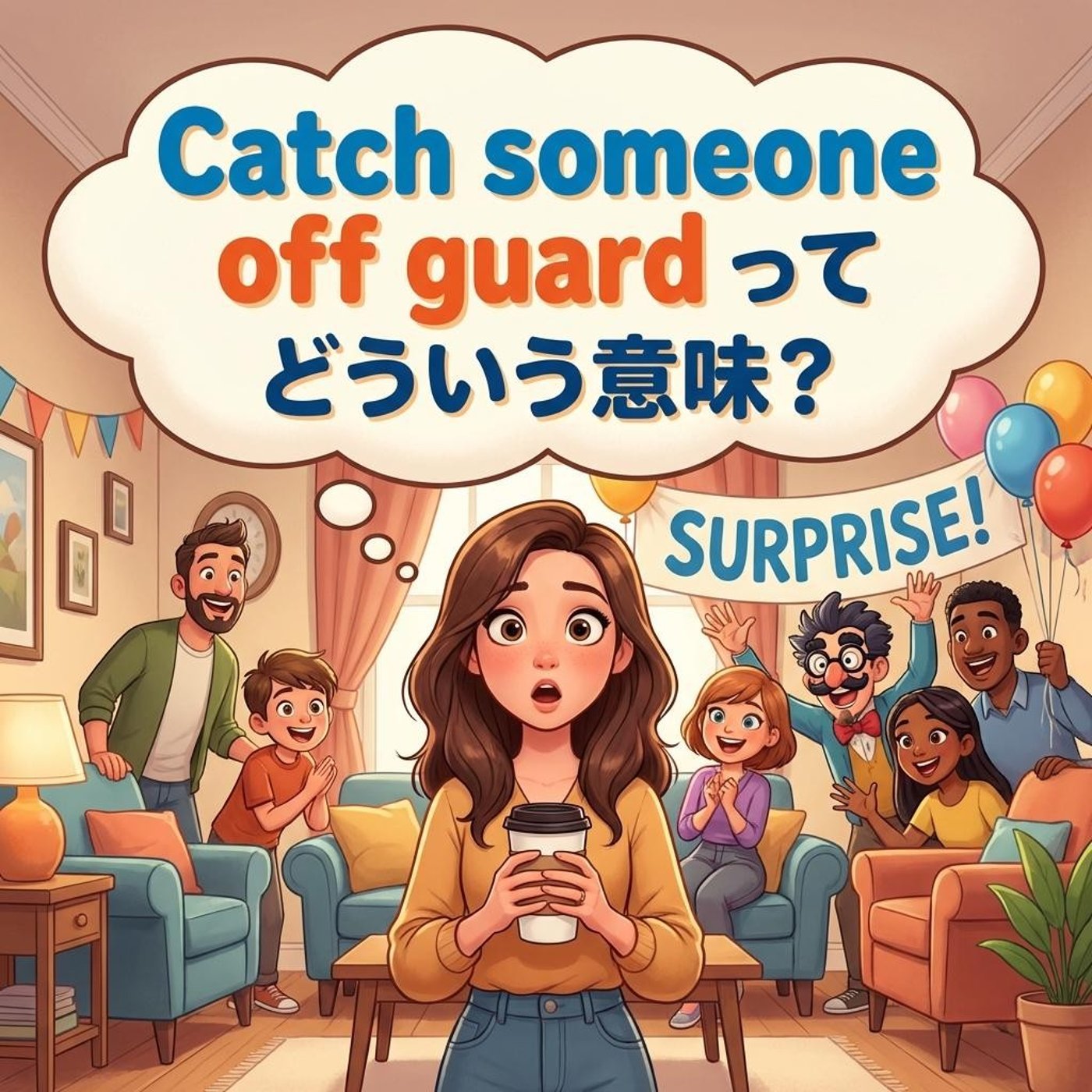 「不意を突く」って英語でどう表現する？【イディオム解説】