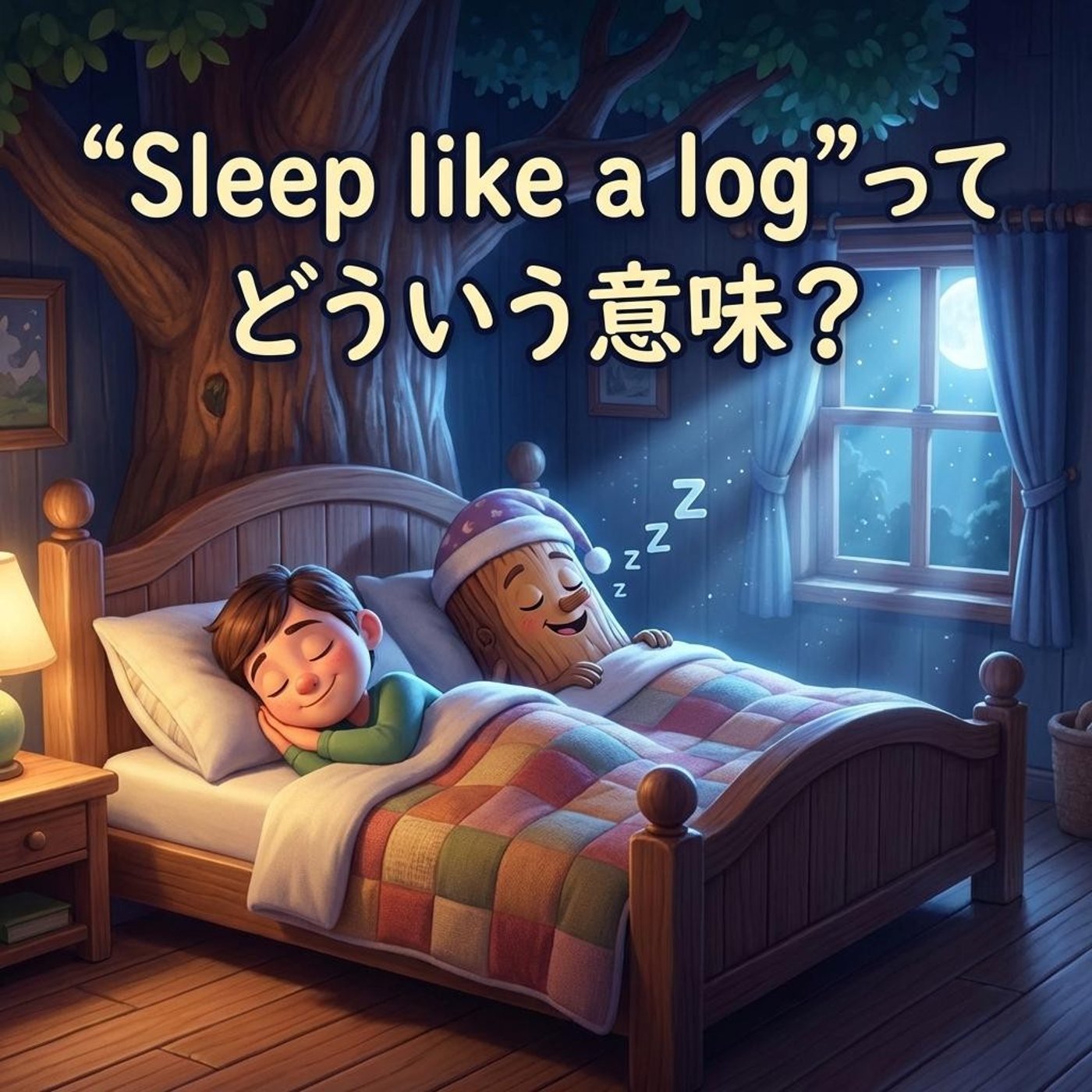 「ぐっすり深く眠る」って英語でどう表現する？【イディオム解説】