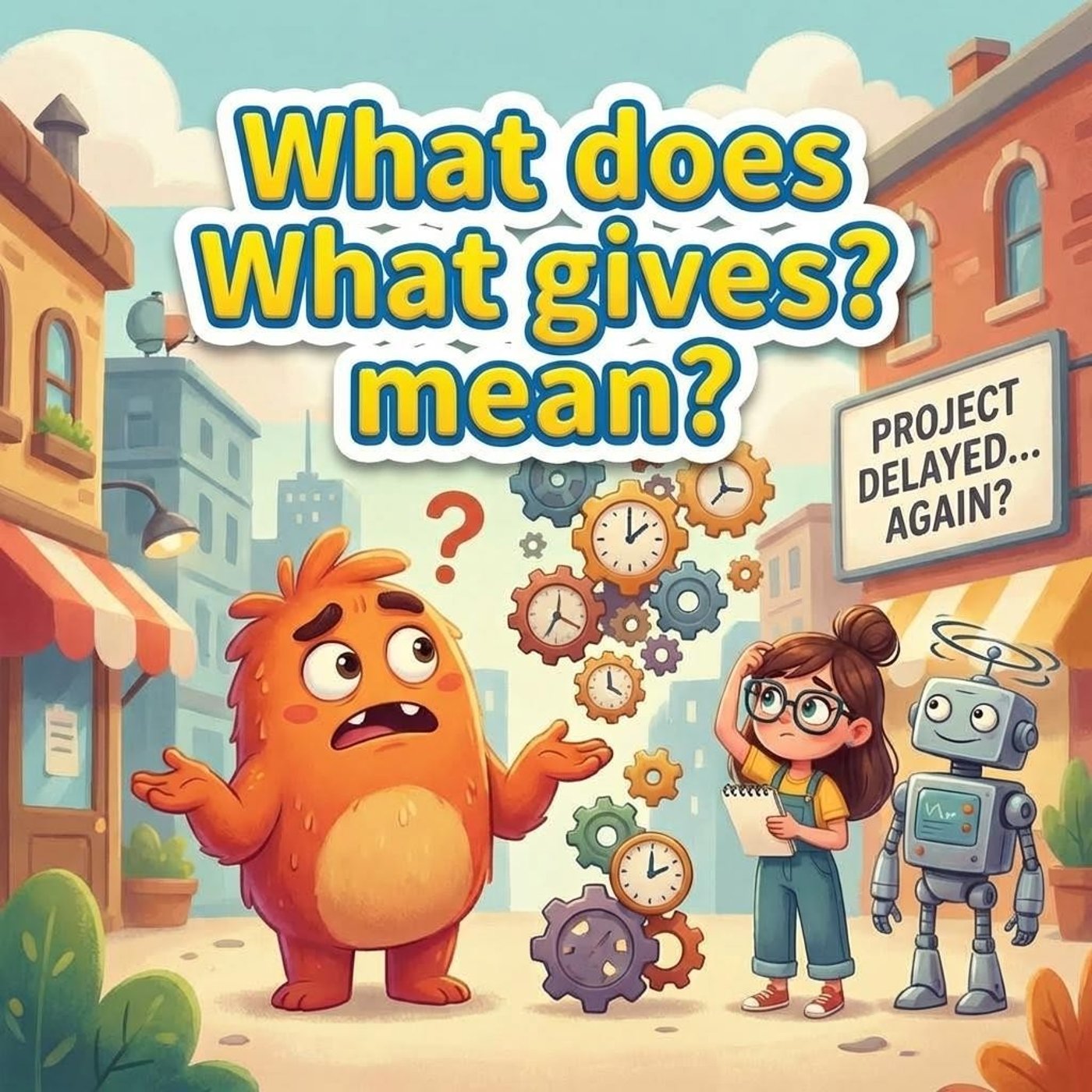 What gives? - What's going on?