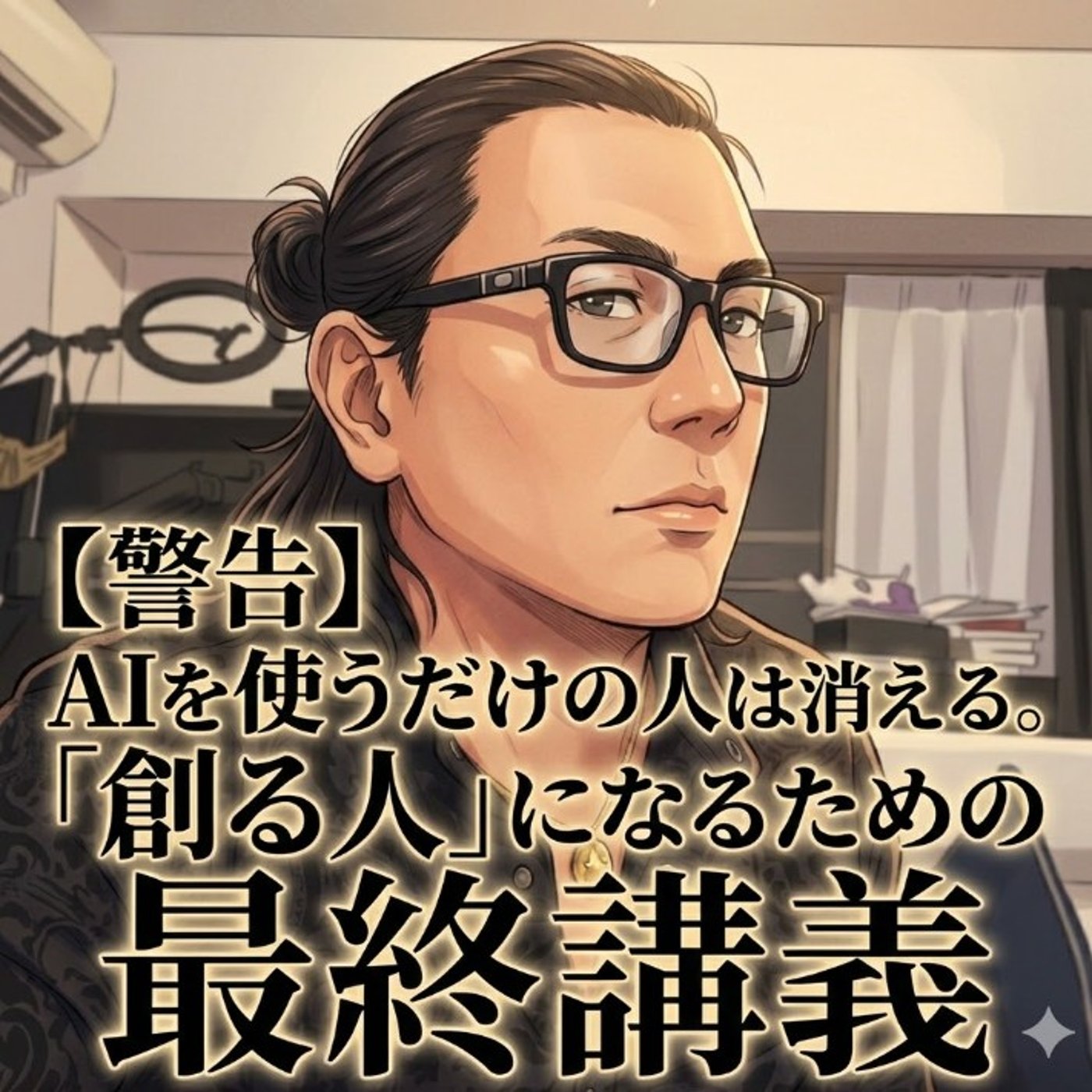 【警告】AIを使うだけの人は消える。「創る人」になるための最終講義 episode artwork