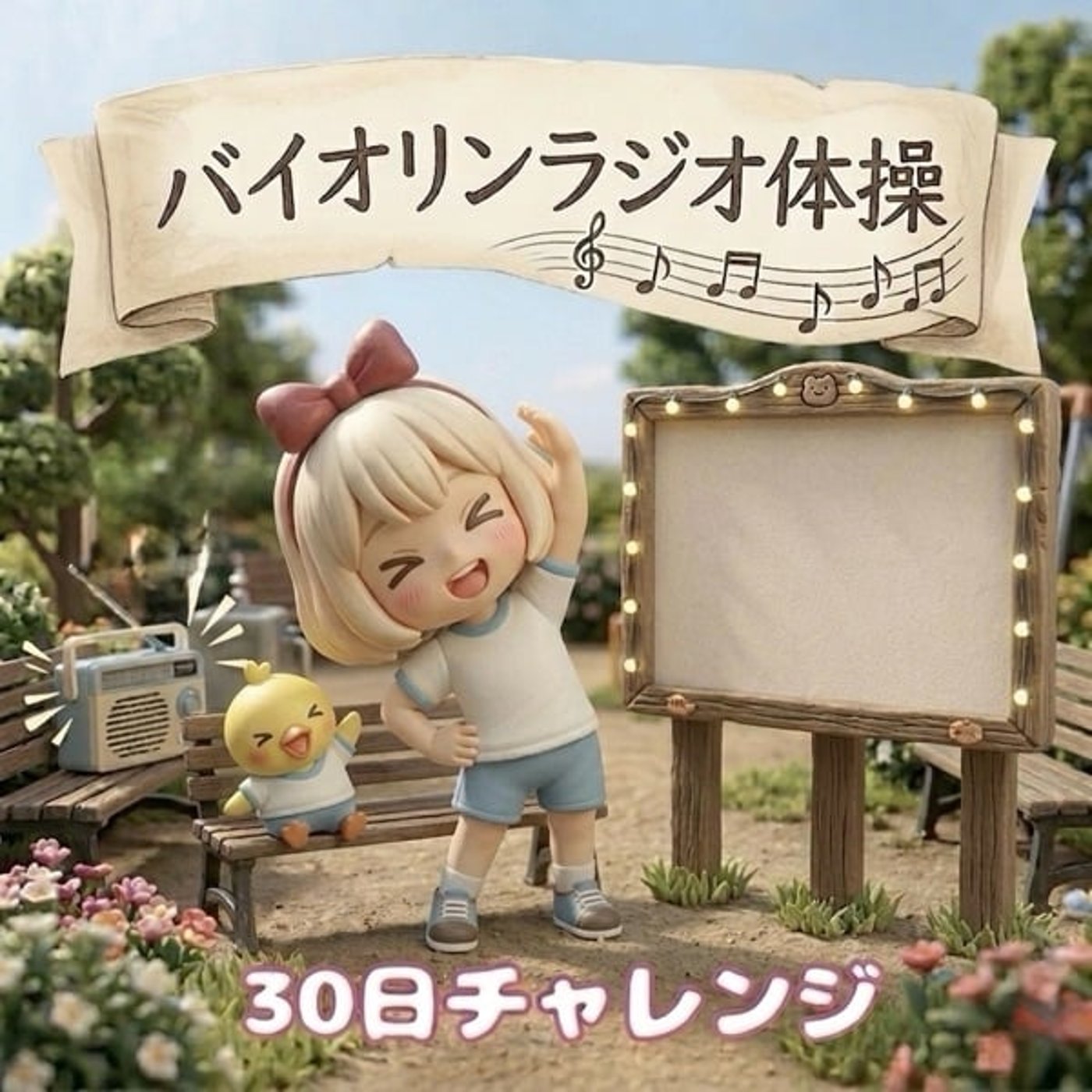 30日チャレンジ　バイオリンラジオ体操音源