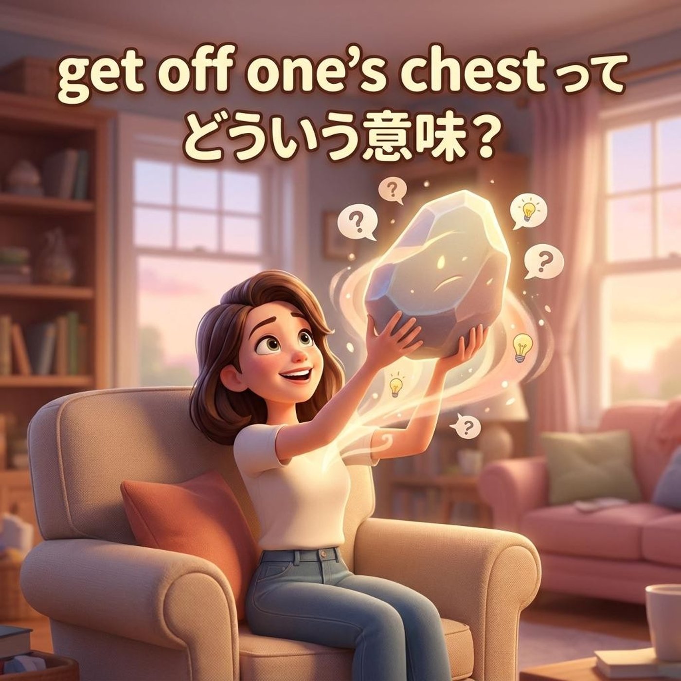 「胸のつかえを下ろす」って英語でどう表現する？【イディオム解説】