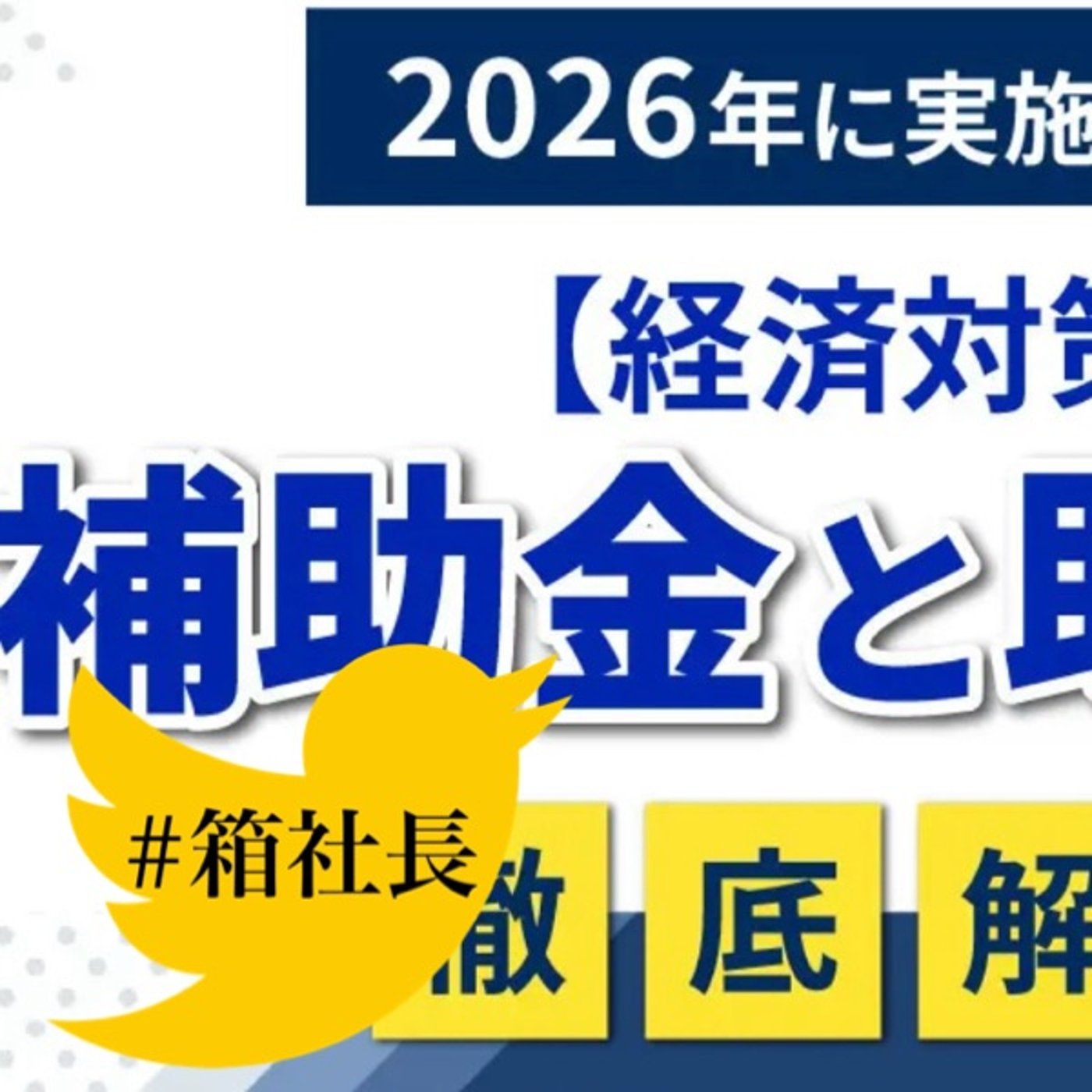 #箱926.2026年補助金最新情報！ヤバイ補助金3つを徹底解説スペシャル！ episode artwork
