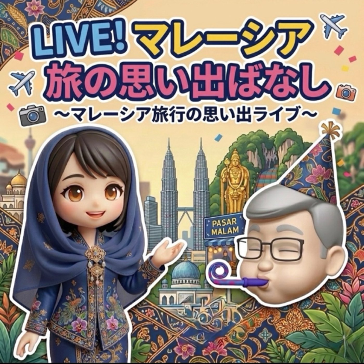 マレーシアの思い出ばなしコラボライブ[ハワイアンやすおさん]