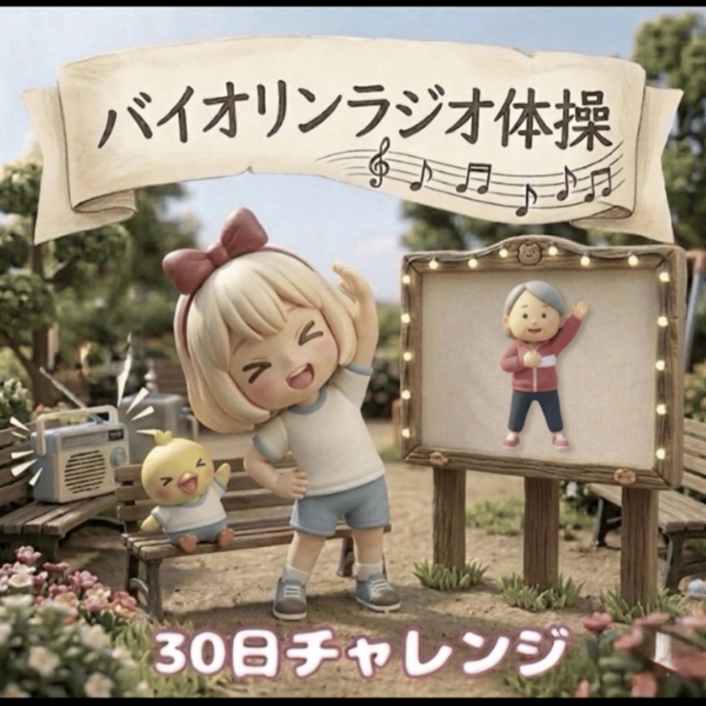 151《30日チャレンジバイオリンラジオ体操》12日目
